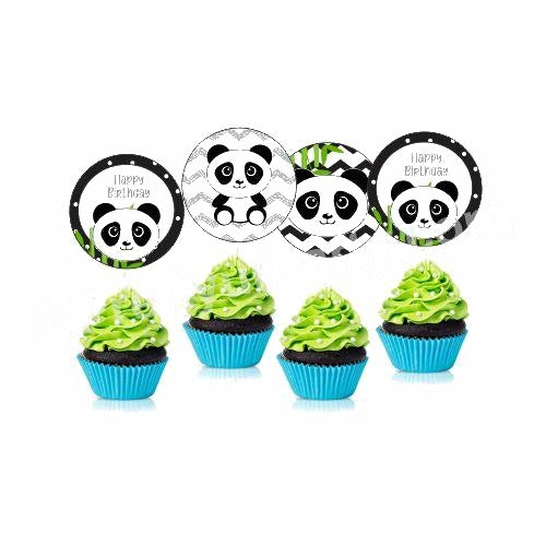 Panda Theme Cupcake / Food Toppers