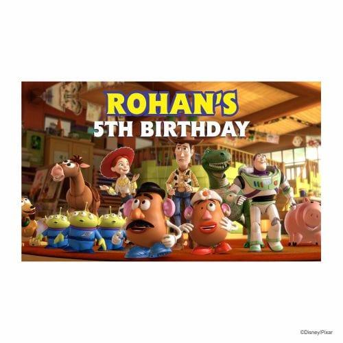 Toy Story Theme Backdrop PERSONALISED Pretty UR Party Default Title