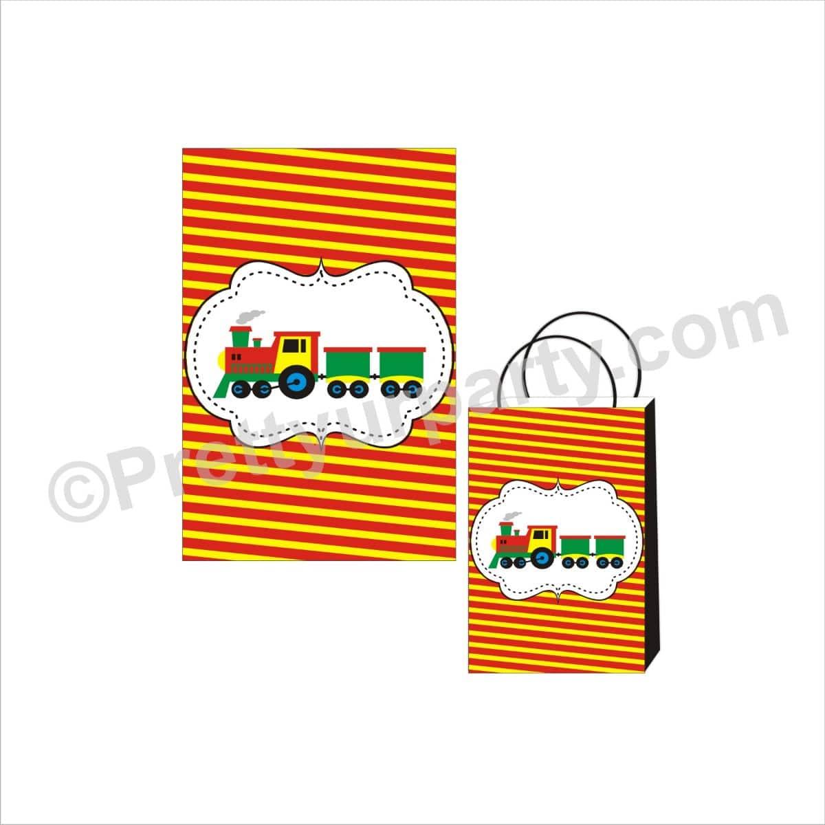Train Theme Khoi Bag ALL PARTY SUPPLIES Pretty UR Party