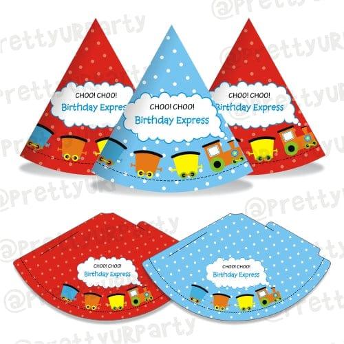 Train Hats - Pack of 10 THEME PARTIES Pretty UR Party Default Title