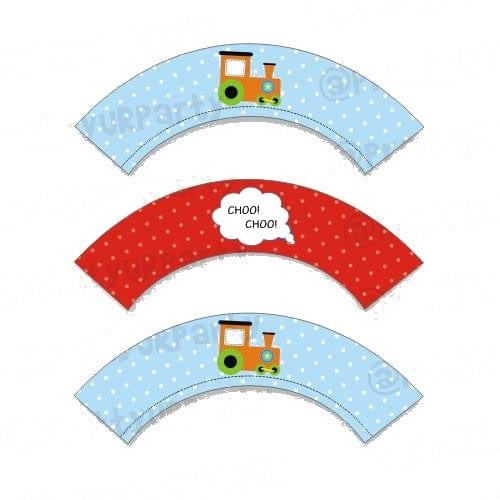 Train Cupcake Wrappers