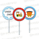 Train theme Cupcake Toppers THEME PARTIES Pretty UR Party Default Title