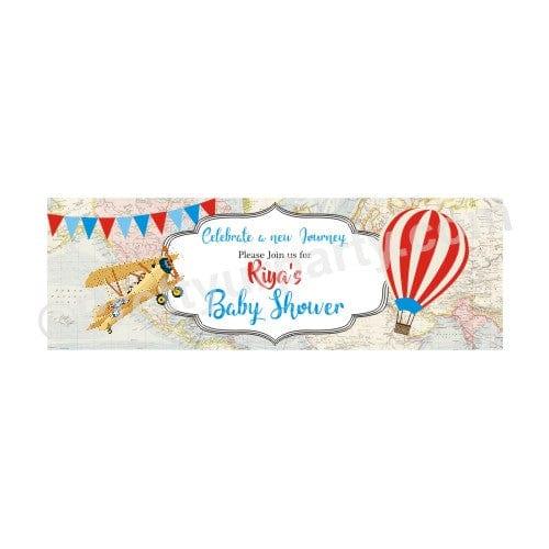 Personalized Travel Baby Shower Banner 30in BABY SHOWER Pretty UR Party Default Title