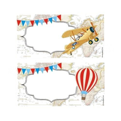Travel Baby Shower Food Labels / Buffet Table Cards — image 2