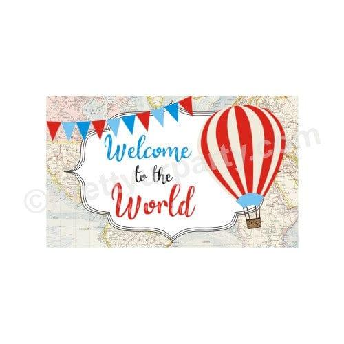 Travel Baby Shower Entrance Banner / Door Sign BABY SHOWER Pretty UR Party Default Title