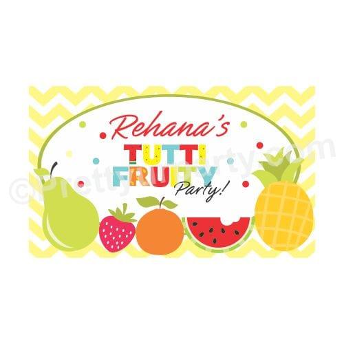 Tutti Fruity Theme Backdrop PERSONALISED Pretty UR Party Default Title