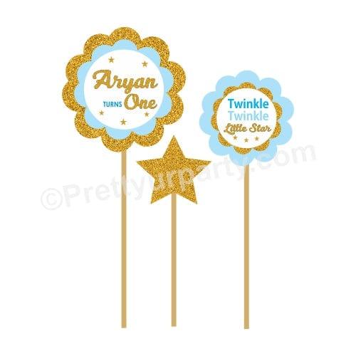 Twinkle Twinkle Little Star Boy Handcrafted Centerpieces HANDCRAFTED Pretty UR Party