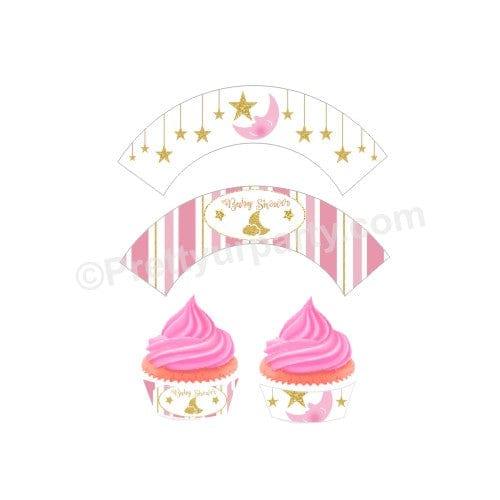 Twinkle Girl Baby Shower Cupcake Wrappers BABY SHOWER Pretty UR Party Default Title