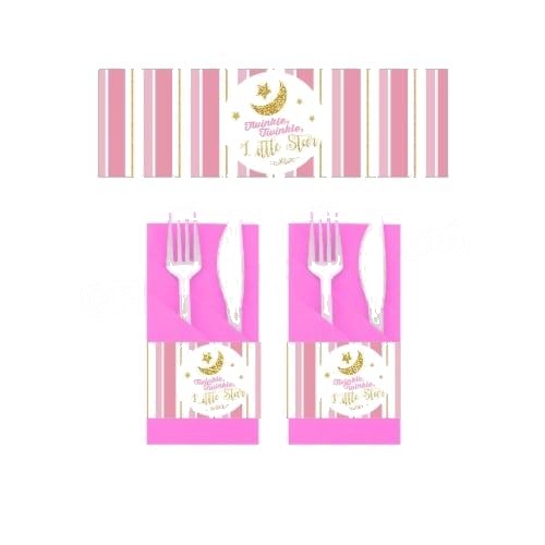 Twinkle Girl Baby Shower Napkin Rings
