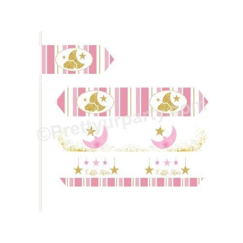 Twinkle Girl Baby Shower Straws BABY SHOWER Pretty UR Party