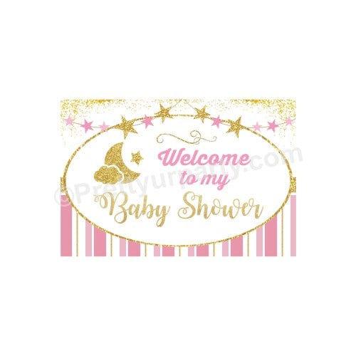 Twinkle Girl Baby Shower Entrance Banner / Door Sign BABY SHOWER Pretty UR Party Default Title