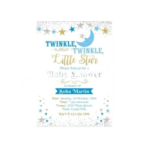 Twinkle Boy Baby Shower E-Invitations