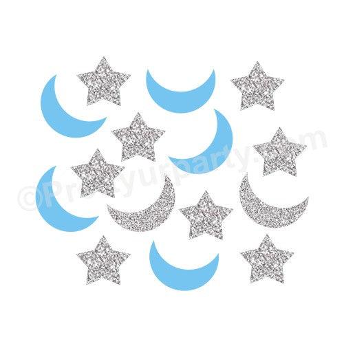 Blue Twinkle Twinkle Little Star Confetti THEME PARTIES Pretty UR Party
