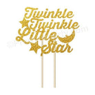 Twinkle Twinkle Little Star Theme Cake Topper THEME PARTIES Pretty UR Party Card Stock Glitter Paper