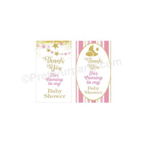 Twinkle Girl Baby Shower Thank you Tags BABY SHOWER Pretty UR Party Default Title