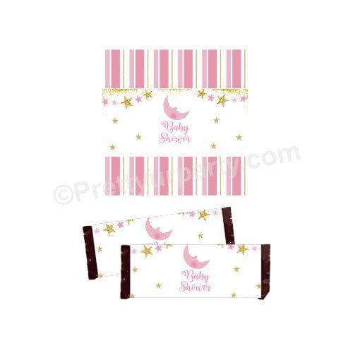 Twinkle Girl Baby Shower Chocolate Wrappers BABY SHOWER Pretty UR Party Default Title