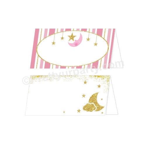 Twinkle Girl Baby Shower Food Labels / Buffet Table Cards BABY SHOWER Pretty UR Party Default Title