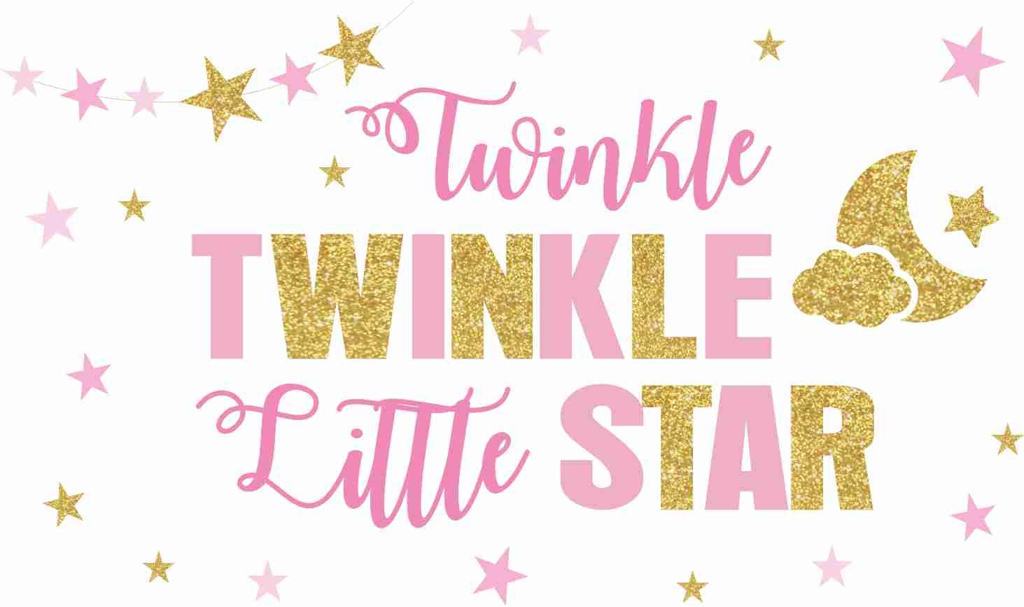Twinkle Twinkle Little Star Girl Theme Backdrop THEME PARTIES Pretty UR Party Default Title