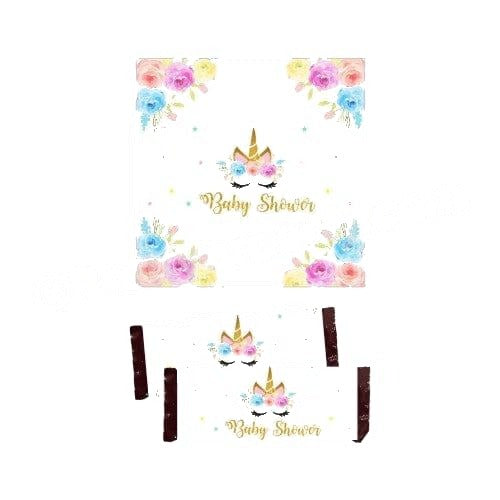 Unicorn Baby Shower Chocolate Wrappers