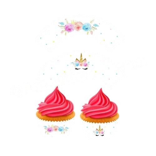 Unicorn Baby Shower Cupcake Wrappers