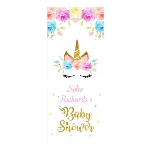 Unicorn Baby Shower Door Banner
