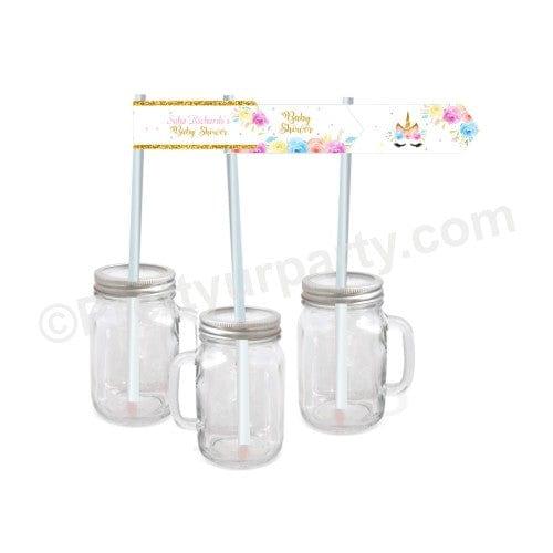 Unicorn Baby Shower Straws BABY SHOWER Pretty UR Party