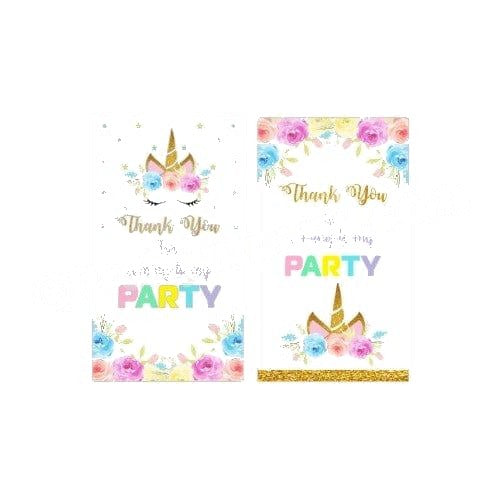 Unicorn Baby Shower Thank you Tags