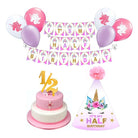 Unicorn Half Birthday Decorations for Girl ALL PARTY SUPPLIES Pretty UR Party
