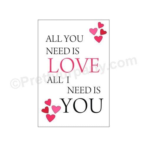 Valentines Day Poster 01 ALL PARTY SUPPLIES Pretty UR Party
