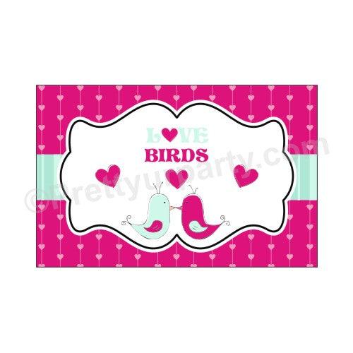 Love Birds Valentines Theme Table Mats ALL PARTY SUPPLIES Pretty UR Party Default Title