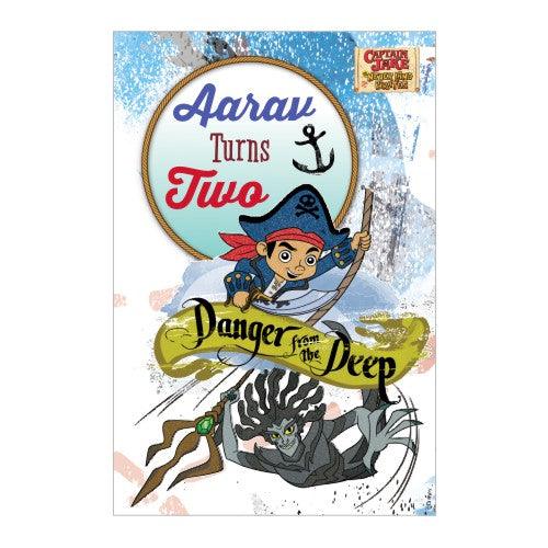 Captain Jake and the Neverland Poster 02 THEME PARTIES Pretty UR Party With Name