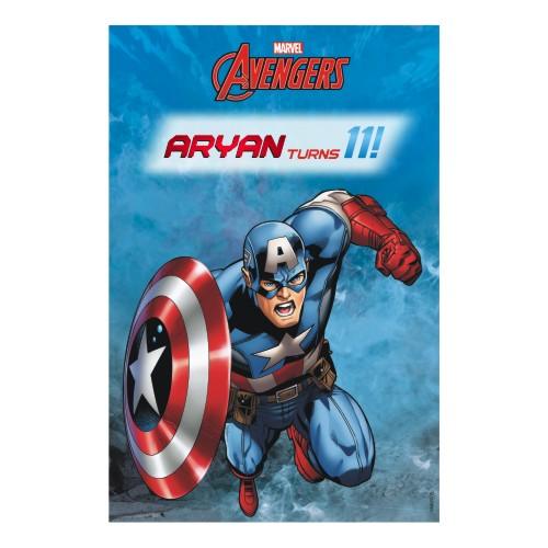 Captain America Poster 03 THEME PARTIES Pretty UR Party With Name