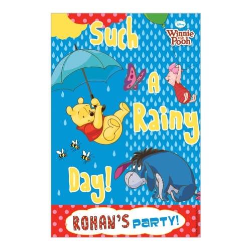 Winnie the Pooh Poster 04 THEME PARTIES Pretty UR Party With Name