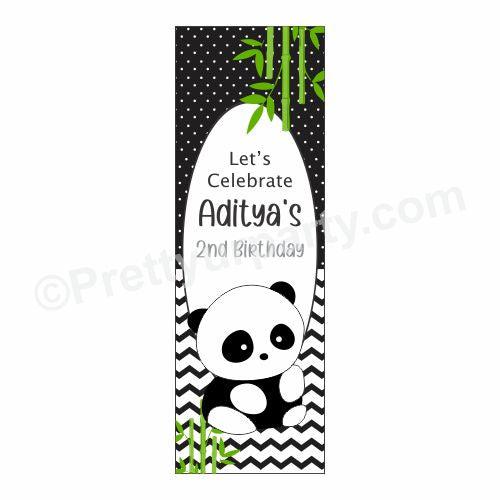 Panda Theme Door Banner THEME PARTIES Pretty UR Party