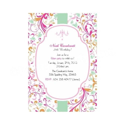 Vintage Glam Theme E-Invitations