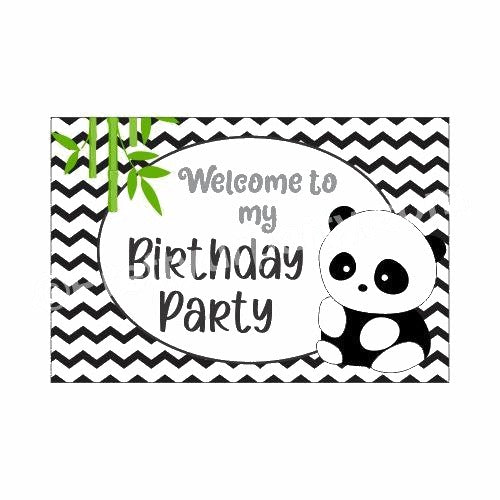 Panda Theme Entrance Banner / Door Sign