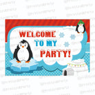 Penguins Theme Entrance Banner / Door Sign THEME PARTIES Pretty UR Party Default Title
