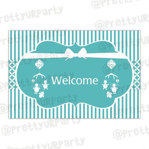 Baby & Co. Entrance Banner / Door Sign BABY SHOWER Pretty UR Party Default Title