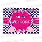 Girly Nautical Entrance Banner / Door Sign THEME PARTIES Pretty UR Party Default Title