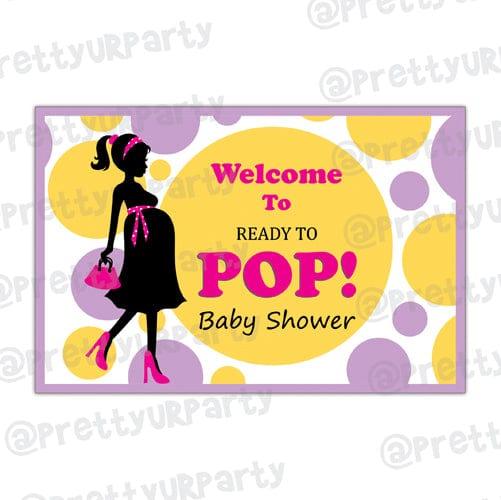 Ready to POP Entrance Banner / Door Sign BABY SHOWER Pretty UR Party Default Title
