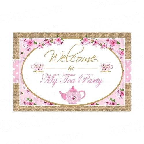 Tea Party Entrance Banner / Door Sign