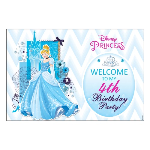 Disney Cinderella Welcome Banner THEME PARTIES Pretty UR Party Default Title