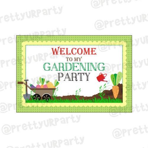Gardening Theme Entrance Banner / Door Sign THEME PARTIES Pretty UR Party Default Title