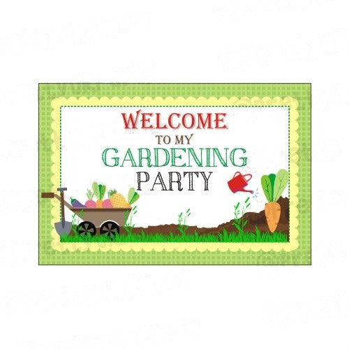 Gardening Theme Entrance Banner / Door Sign