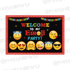 Emoji Theme Entrance Banner / Door Sign THEME PARTIES Pretty UR Party Default Title