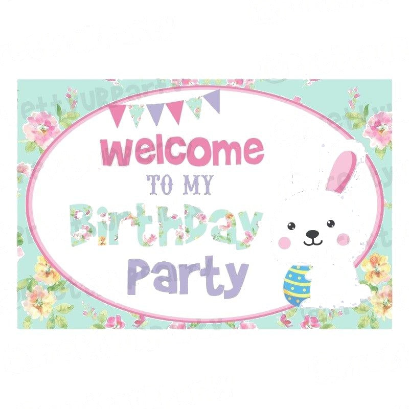 Some Bunny is One Theme Entrance Banner / Door Sign