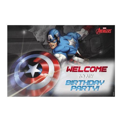Captain America Welcome Banner THEME PARTIES Pretty UR Party Default Title