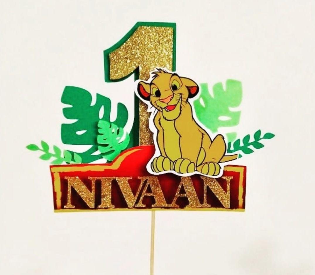 Personalized Lion King Cake Topper HANDCRAFTED Pretty UR Party