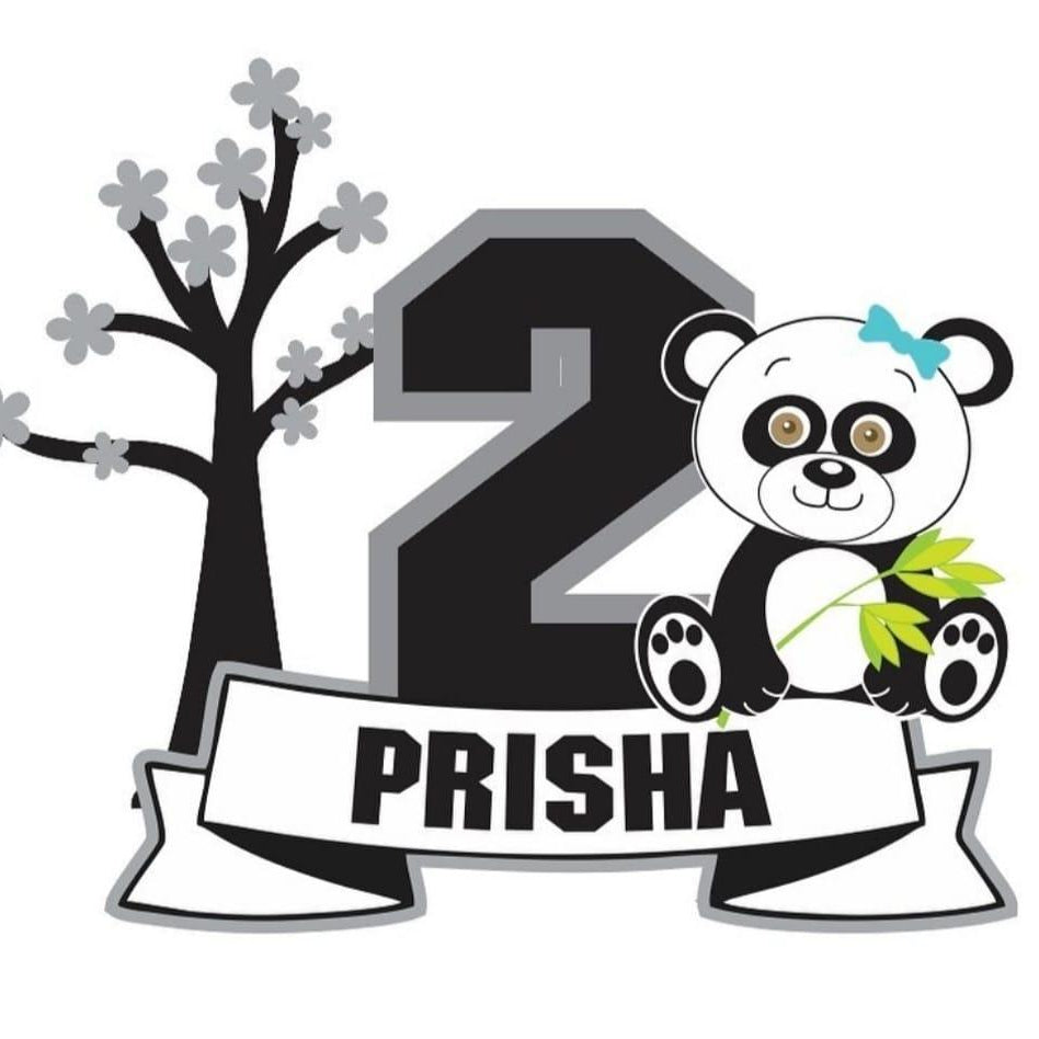 Personalized Panda Cake Topper HANDCRAFTED Pretty UR Party