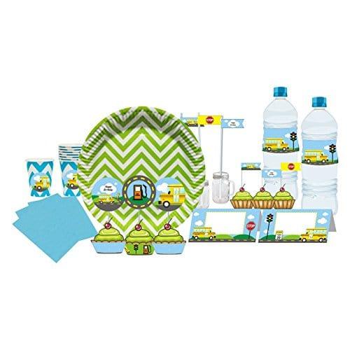 Wheels On The Bus Tableware Package TABLEWARE Pretty UR Party